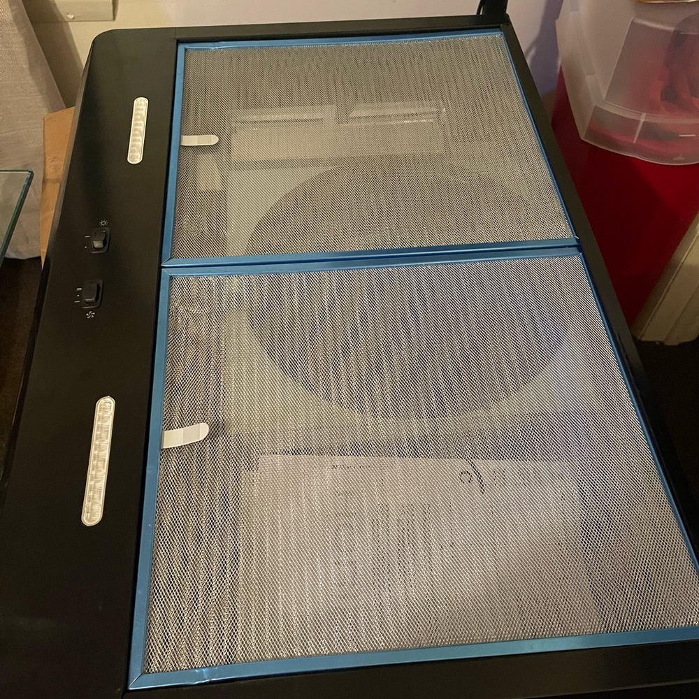 NUTONE RANGE HOOD BLACK NEW, OPEN BOX, NEVER USED